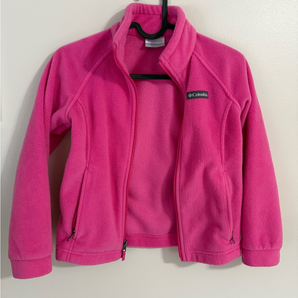 Columbia Pink Fleece Jacket- girls